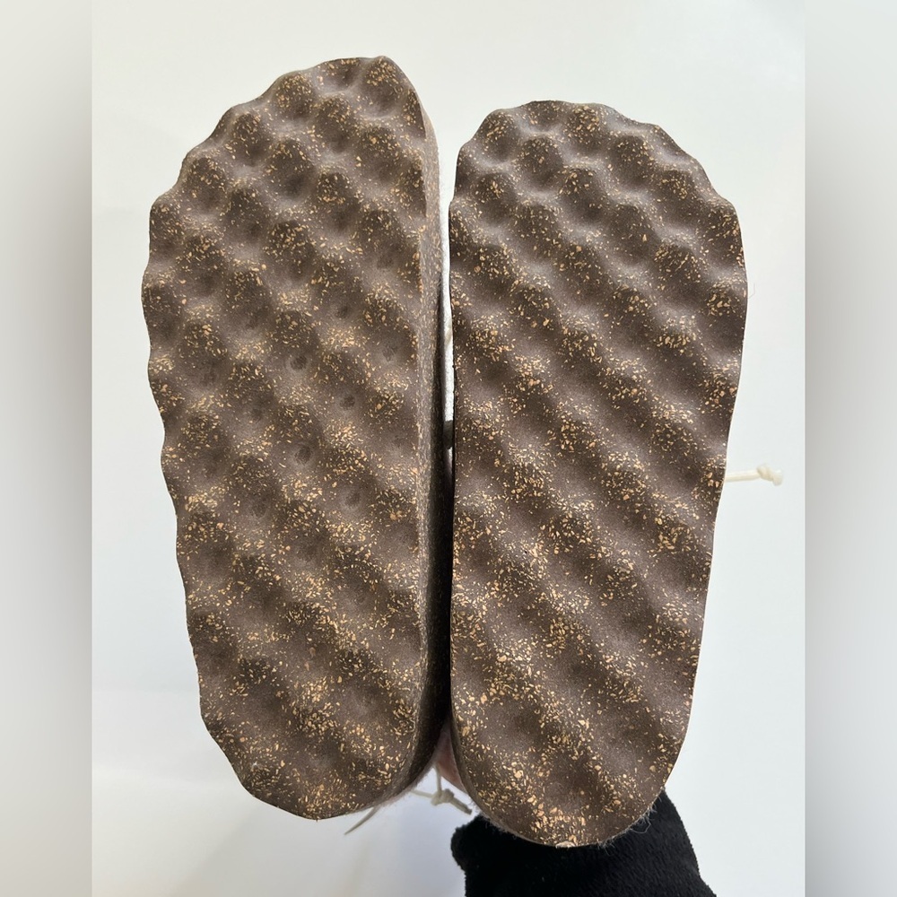New Asportguesas by Fly London Chat Sneaker Wool Rubber Cork Pink Size 37 Shoes - Picture 7 of 9